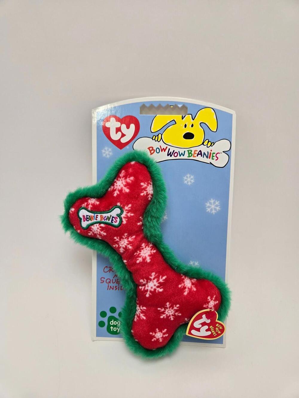 Ty Bow Wow Beanie Bone the Christmas Snowflakes Bone (5 inch)